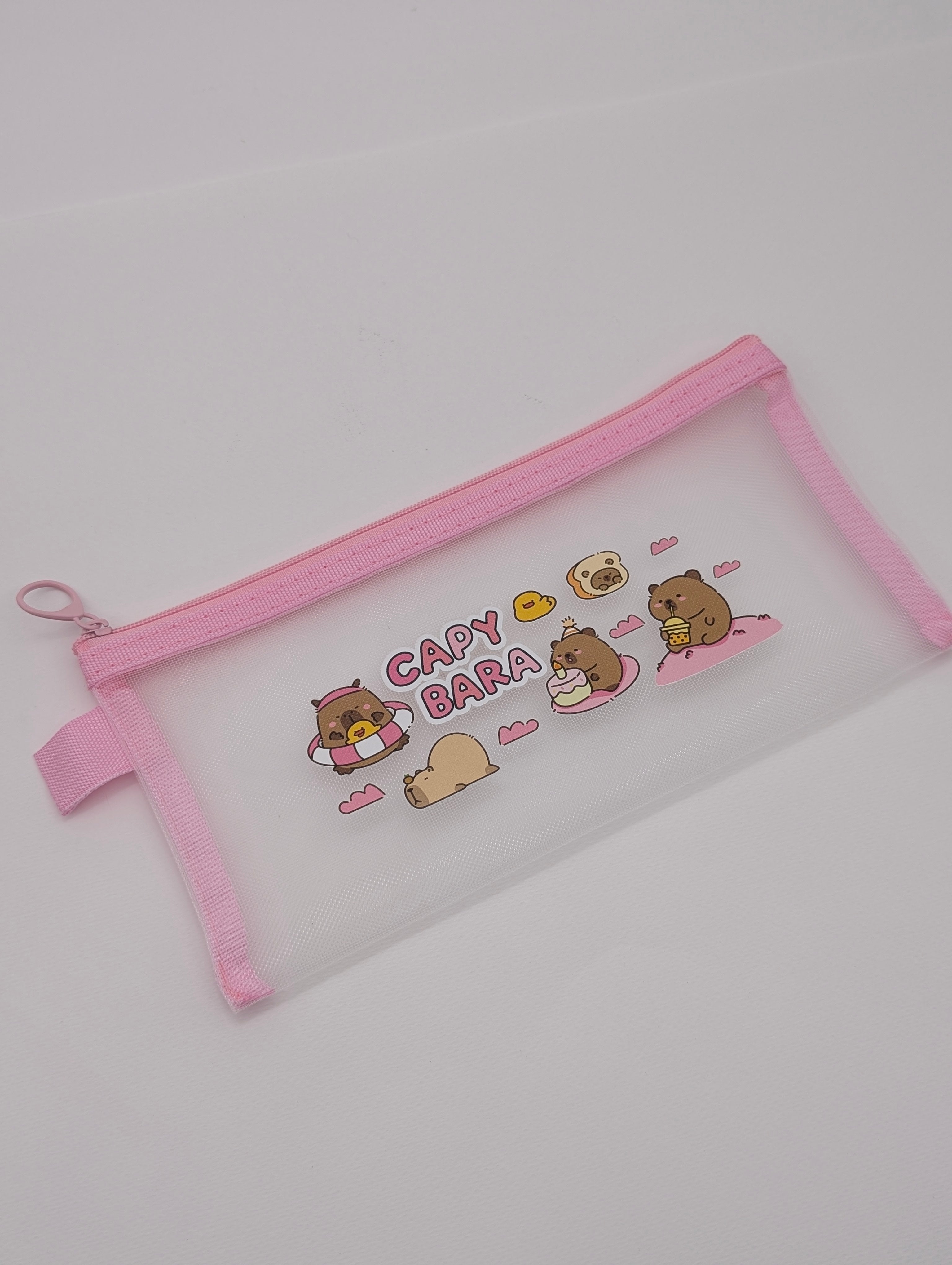 ADORABLE MESH PENCIL POUCHES