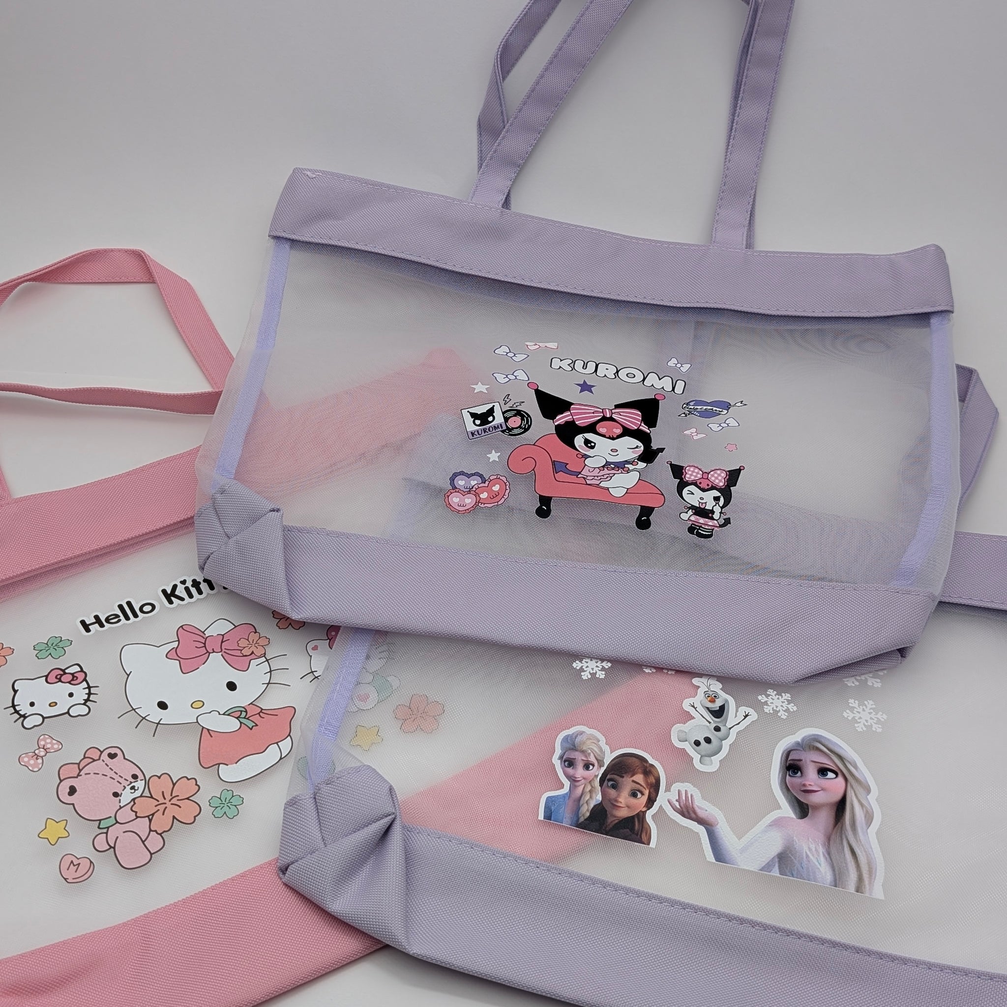 KUROMI HELLOKITTY FROZEN CHARACTER TOTES