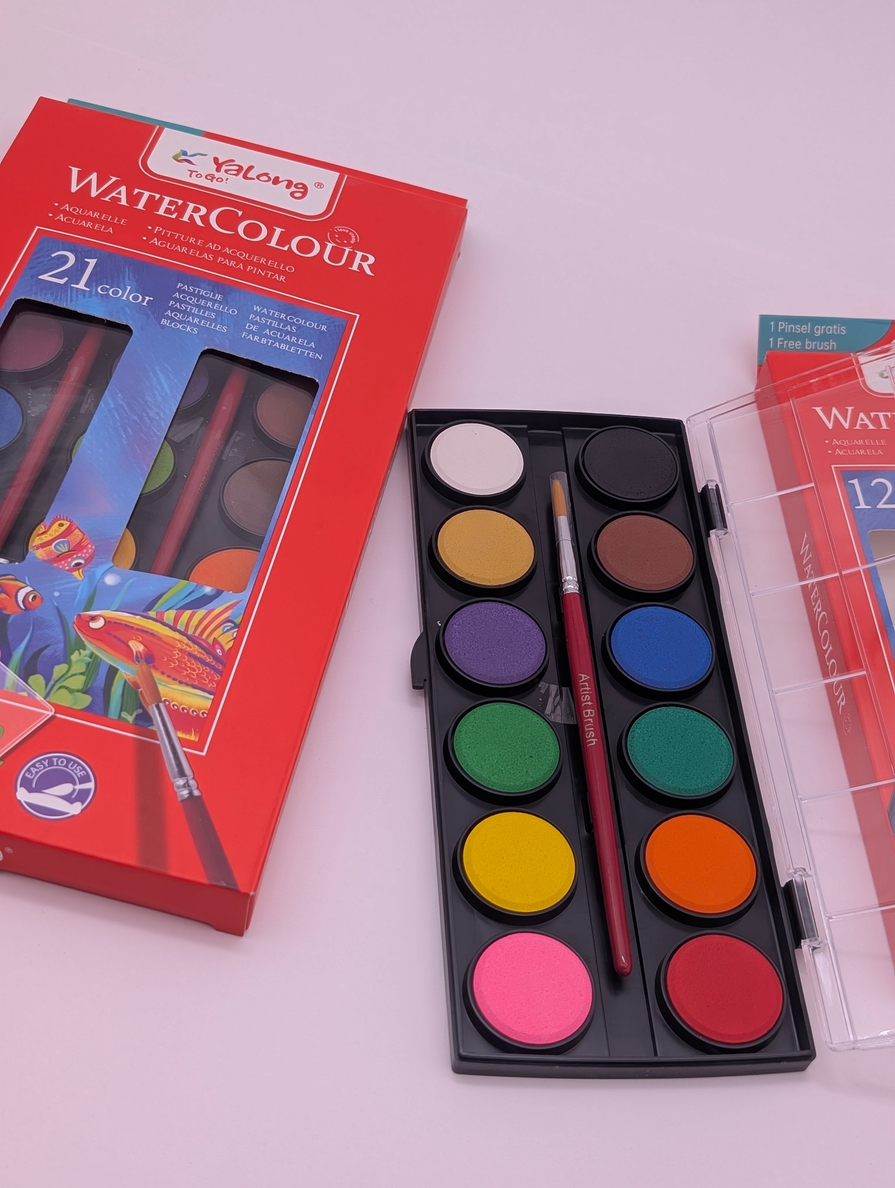 YALONG WATER COLOUR 12/21 PCS