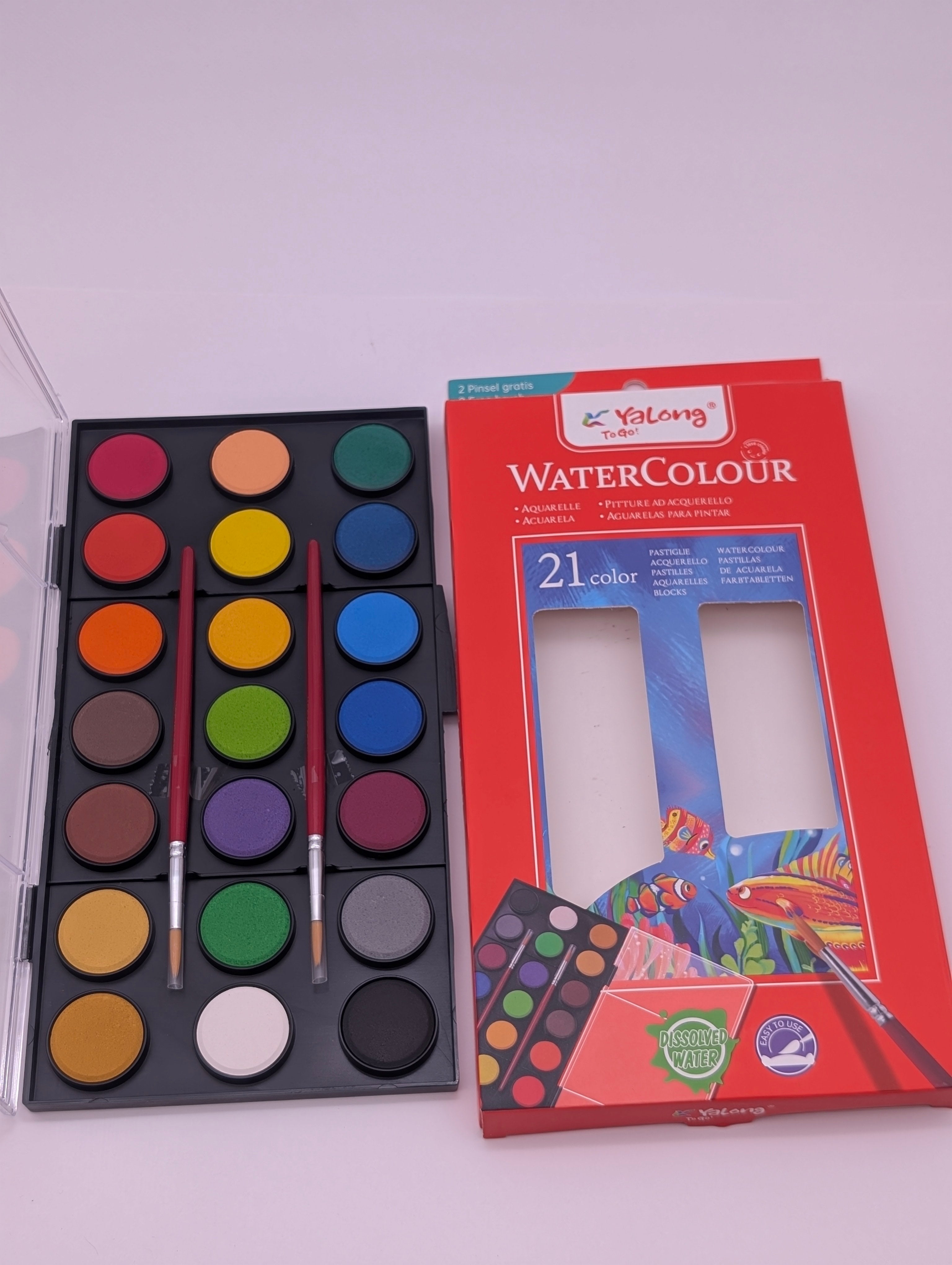 YALONG WATER COLOUR 12/21 PCS