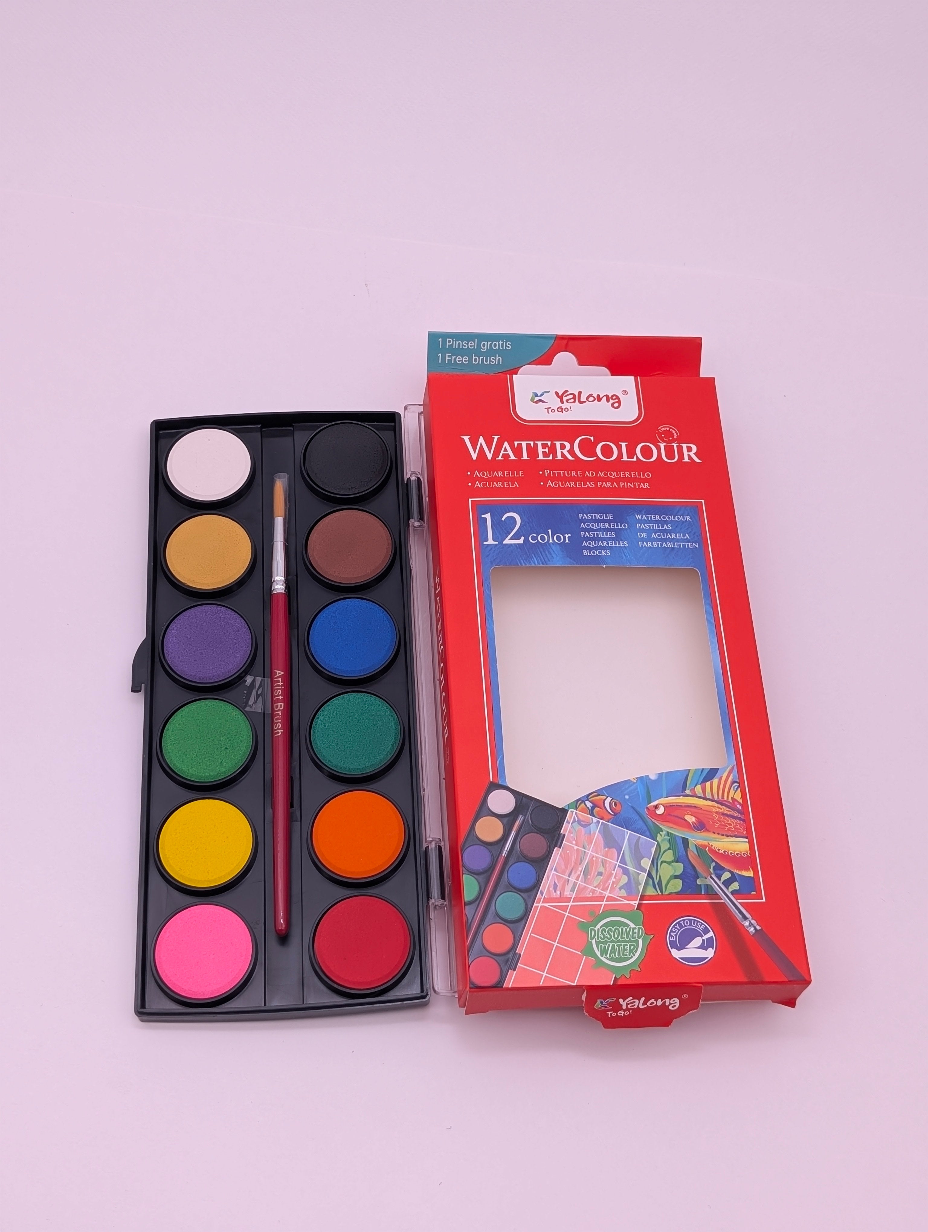 YALONG WATER COLOUR 12/21 PCS