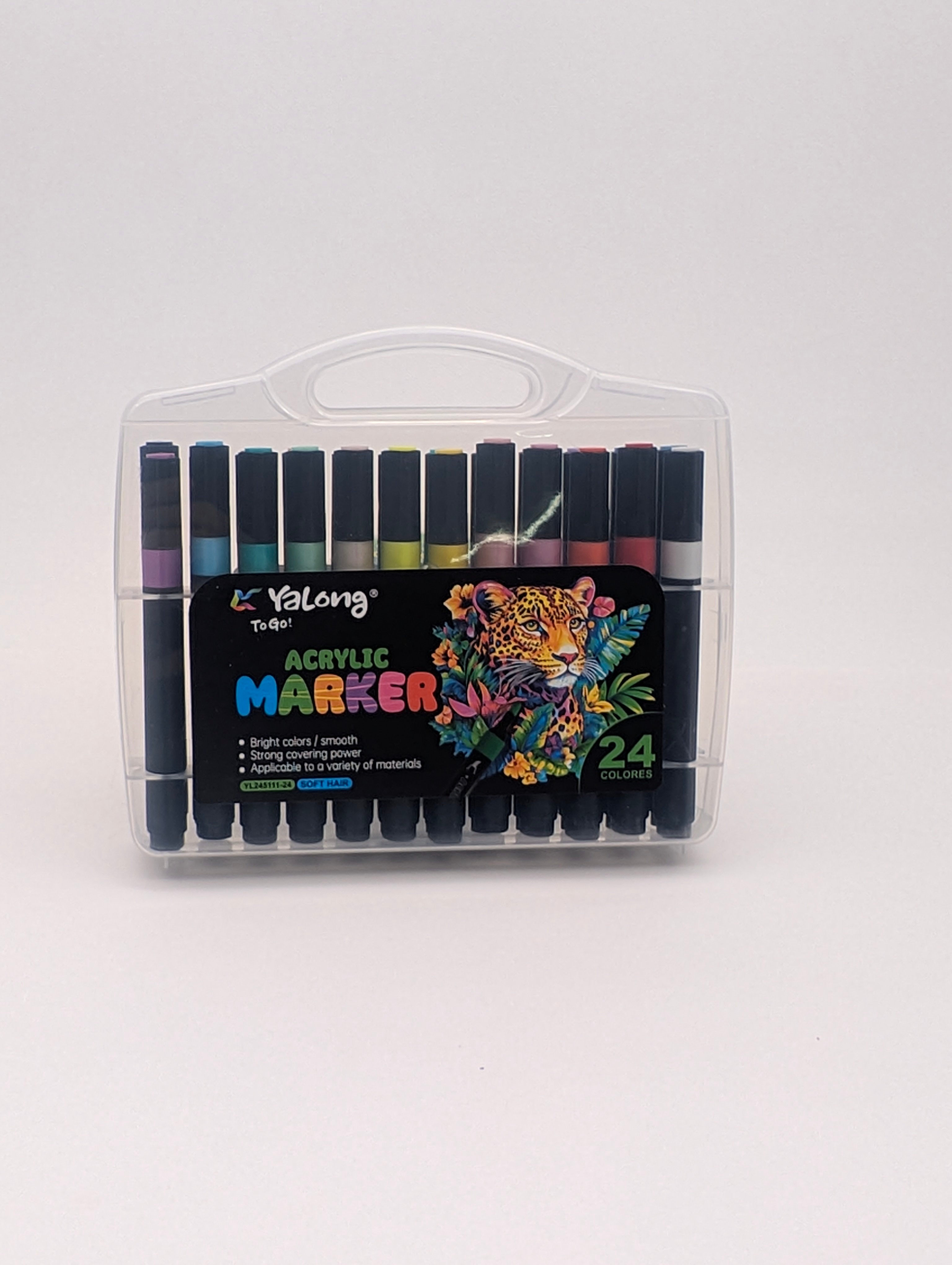 YALONG ACRYLIC MARKER 18/24 PCS SET