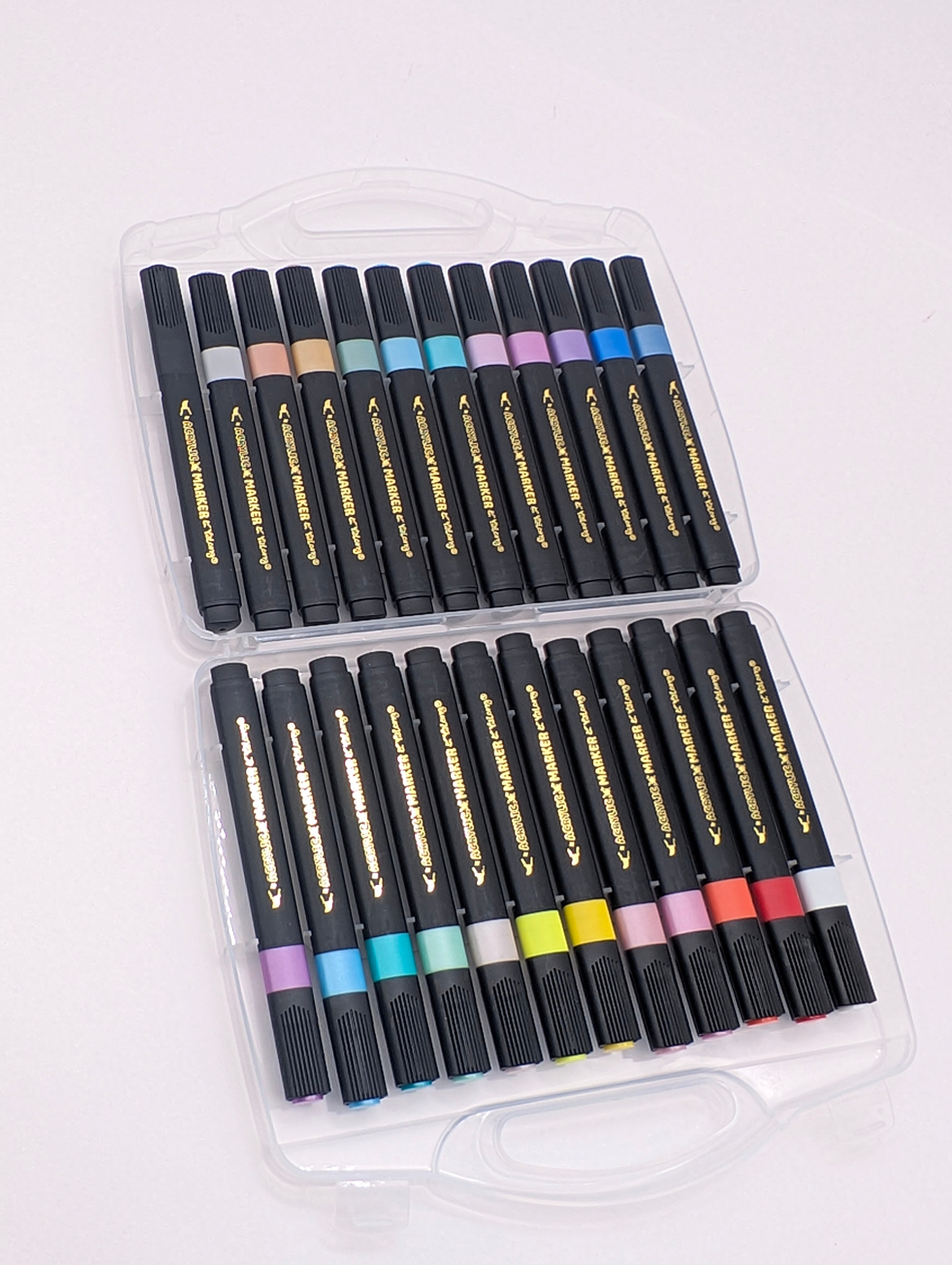 YALONG ACRYLIC MARKER 18/24 PCS SET