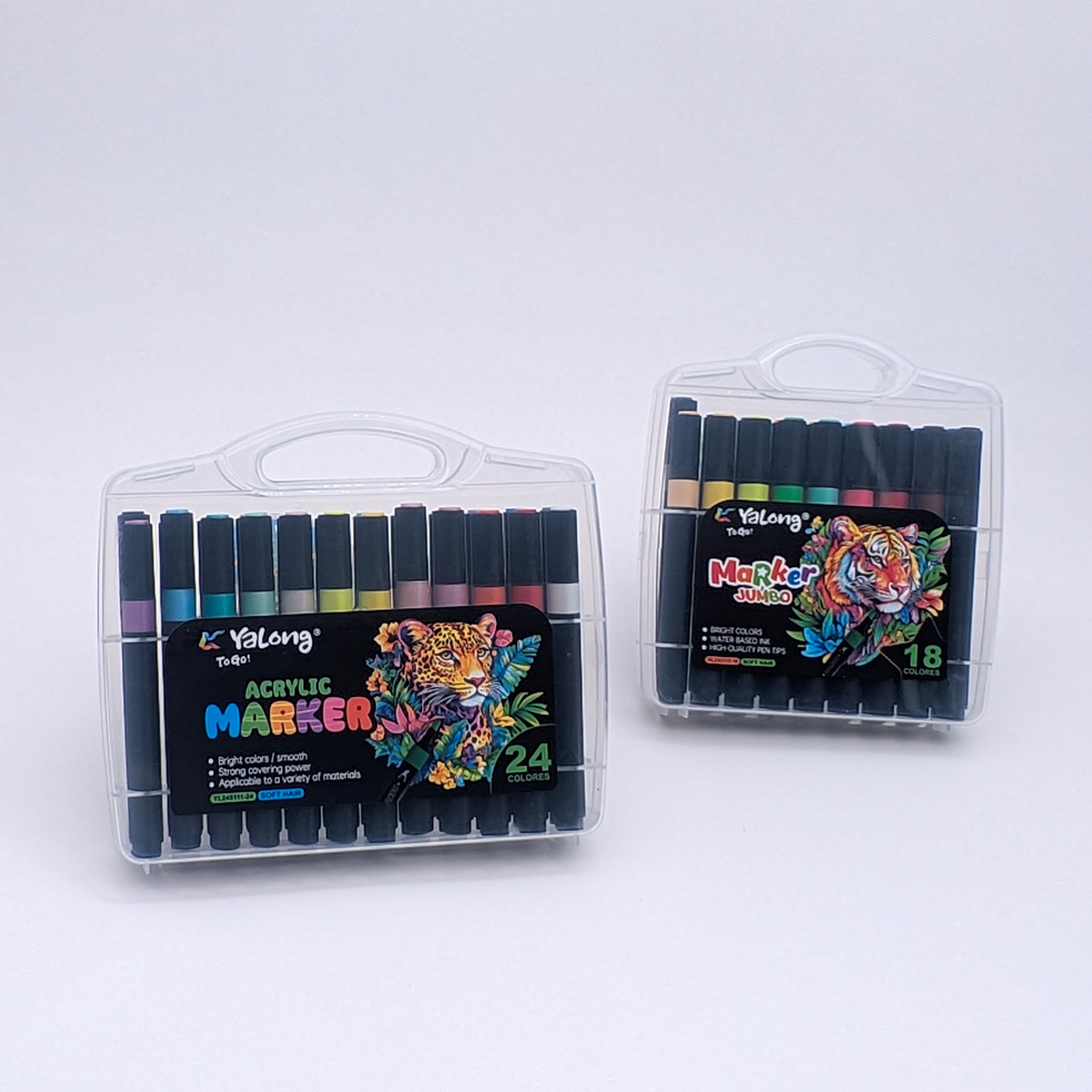 YALONG ACRYLIC MARKER 18/24 PCS SET