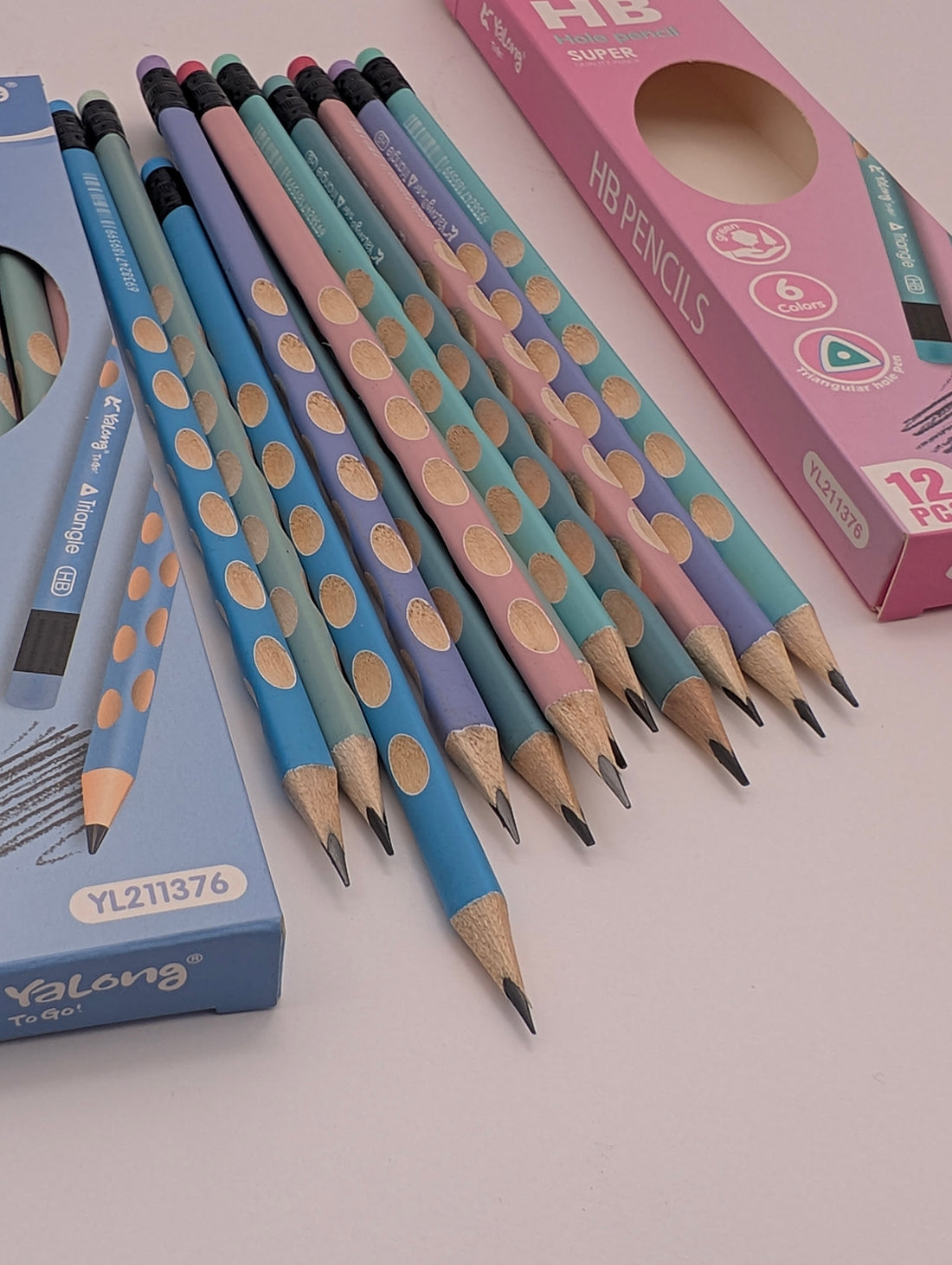 YALONG HB HOLE LEAD PENCIL 12PCS