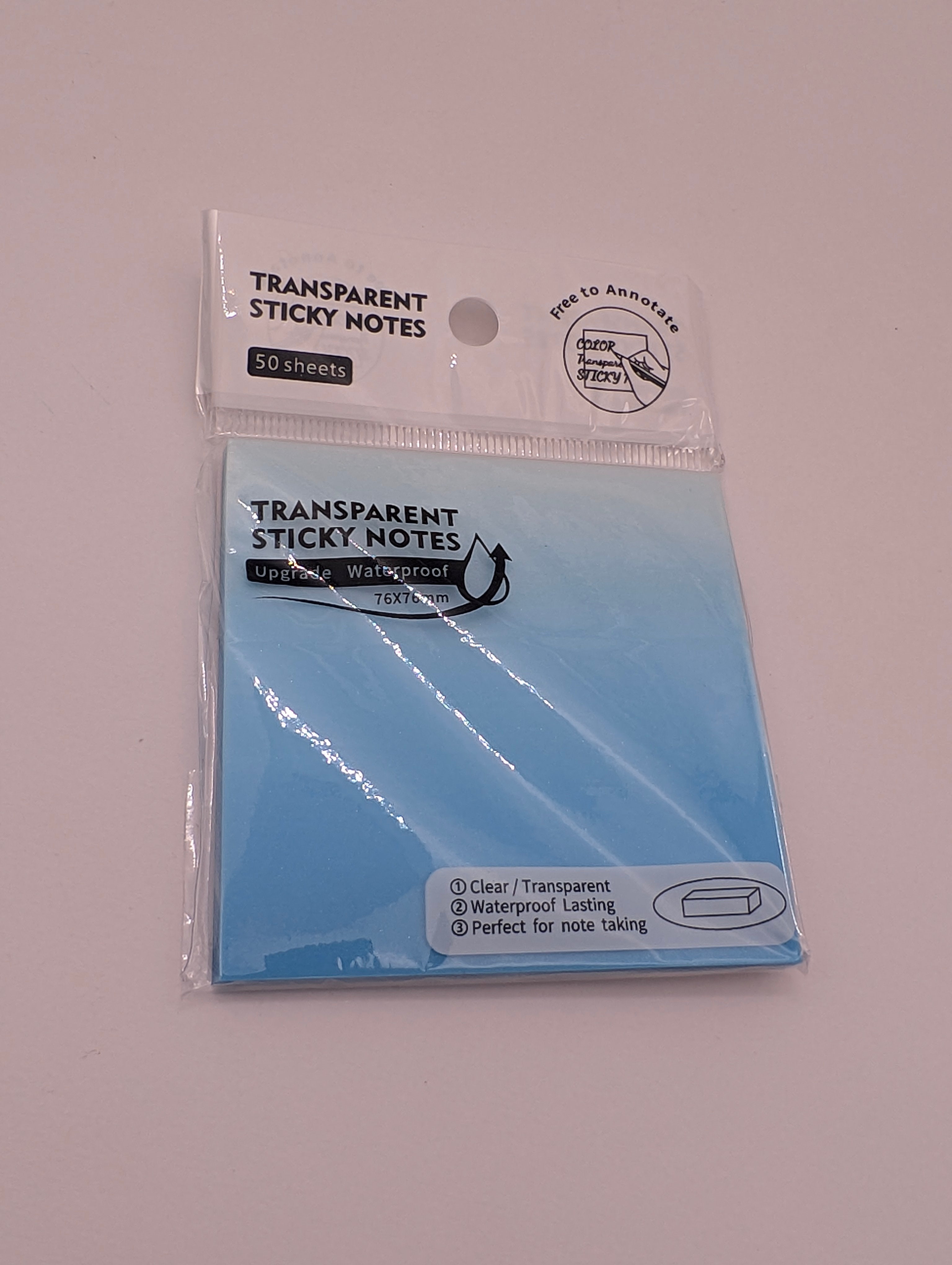 YALONG TRANSPARENT STICKY NOTES