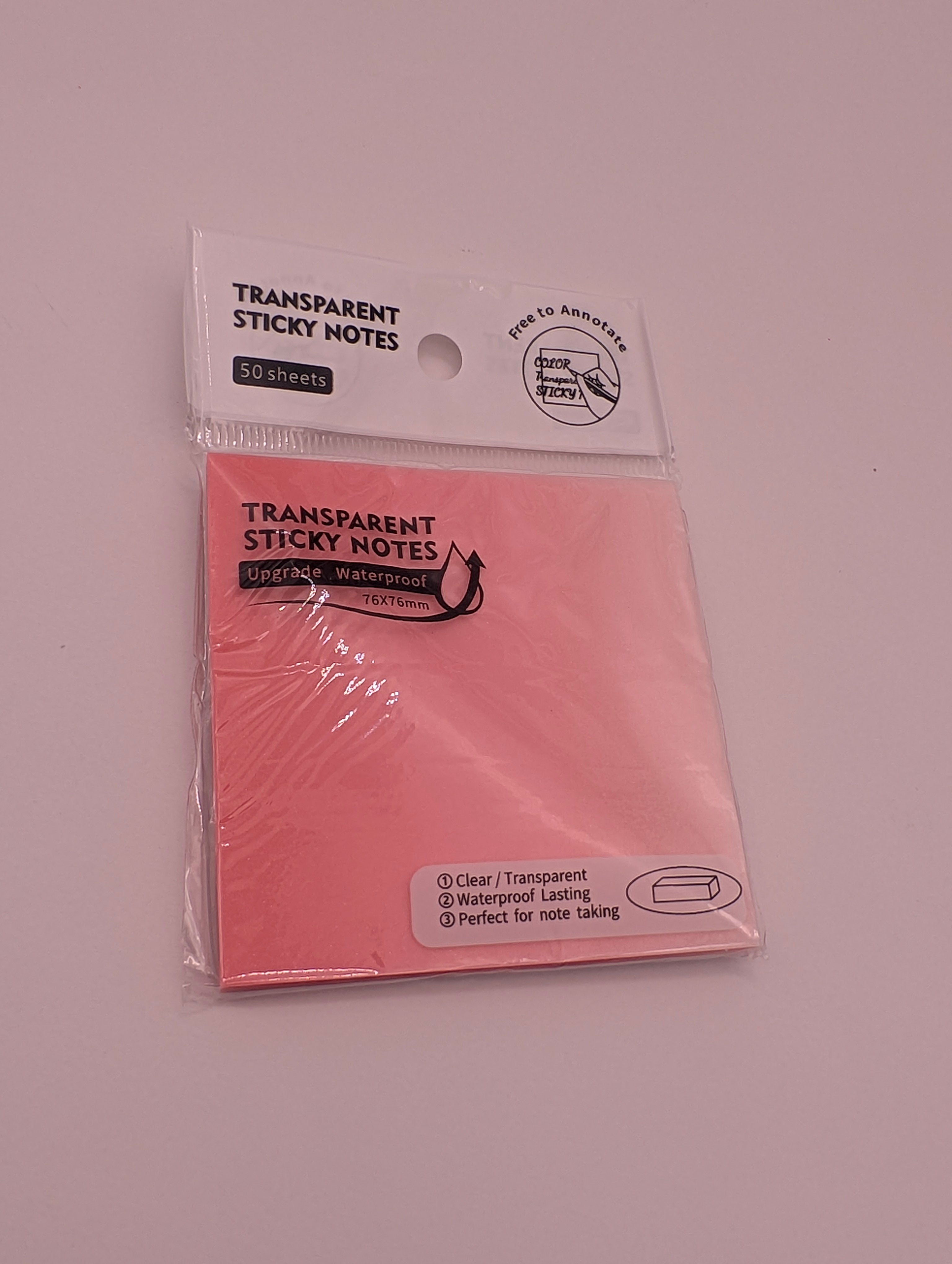 YALONG TRANSPARENT STICKY NOTES