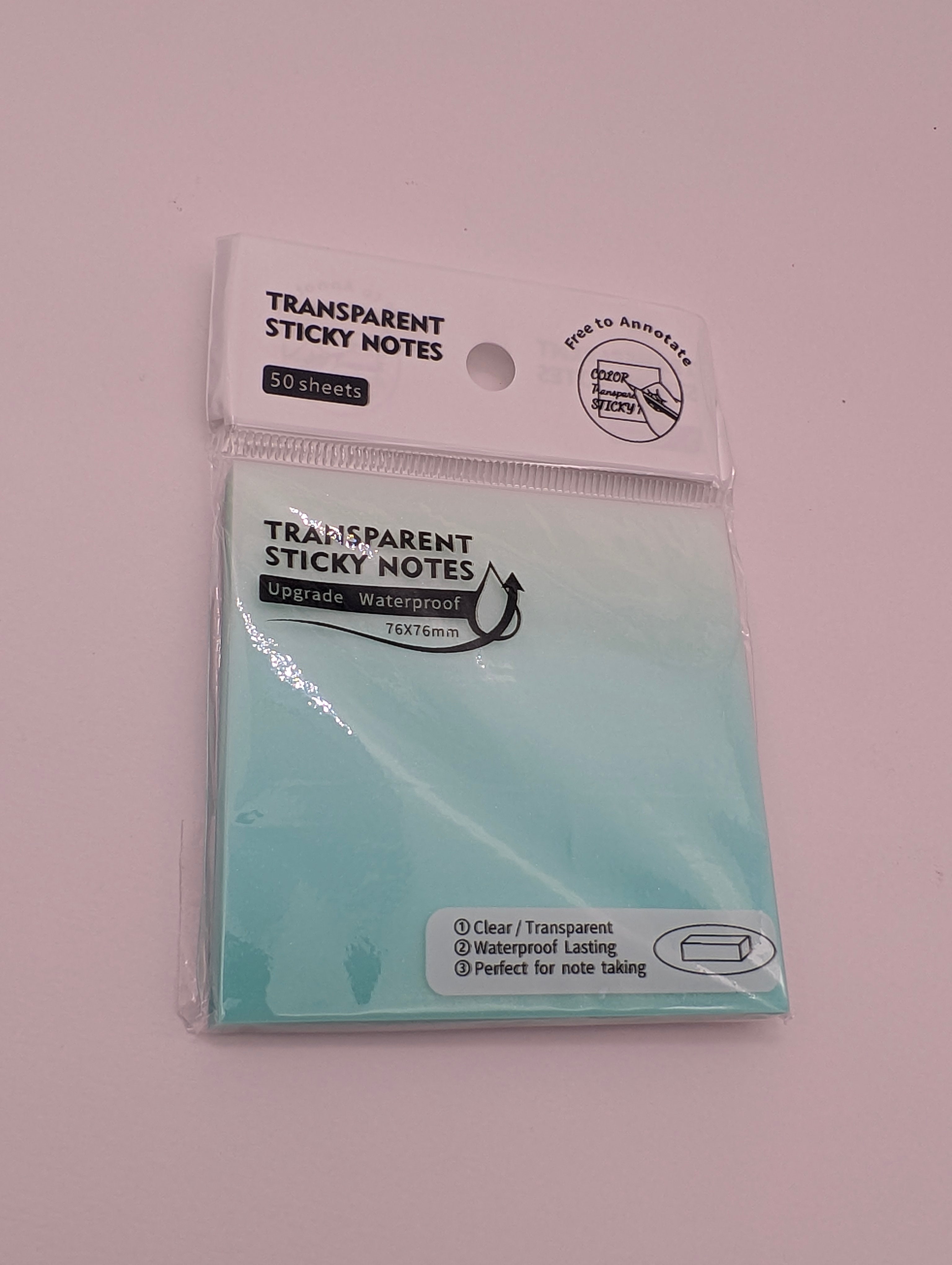 YALONG TRANSPARENT STICKY NOTES