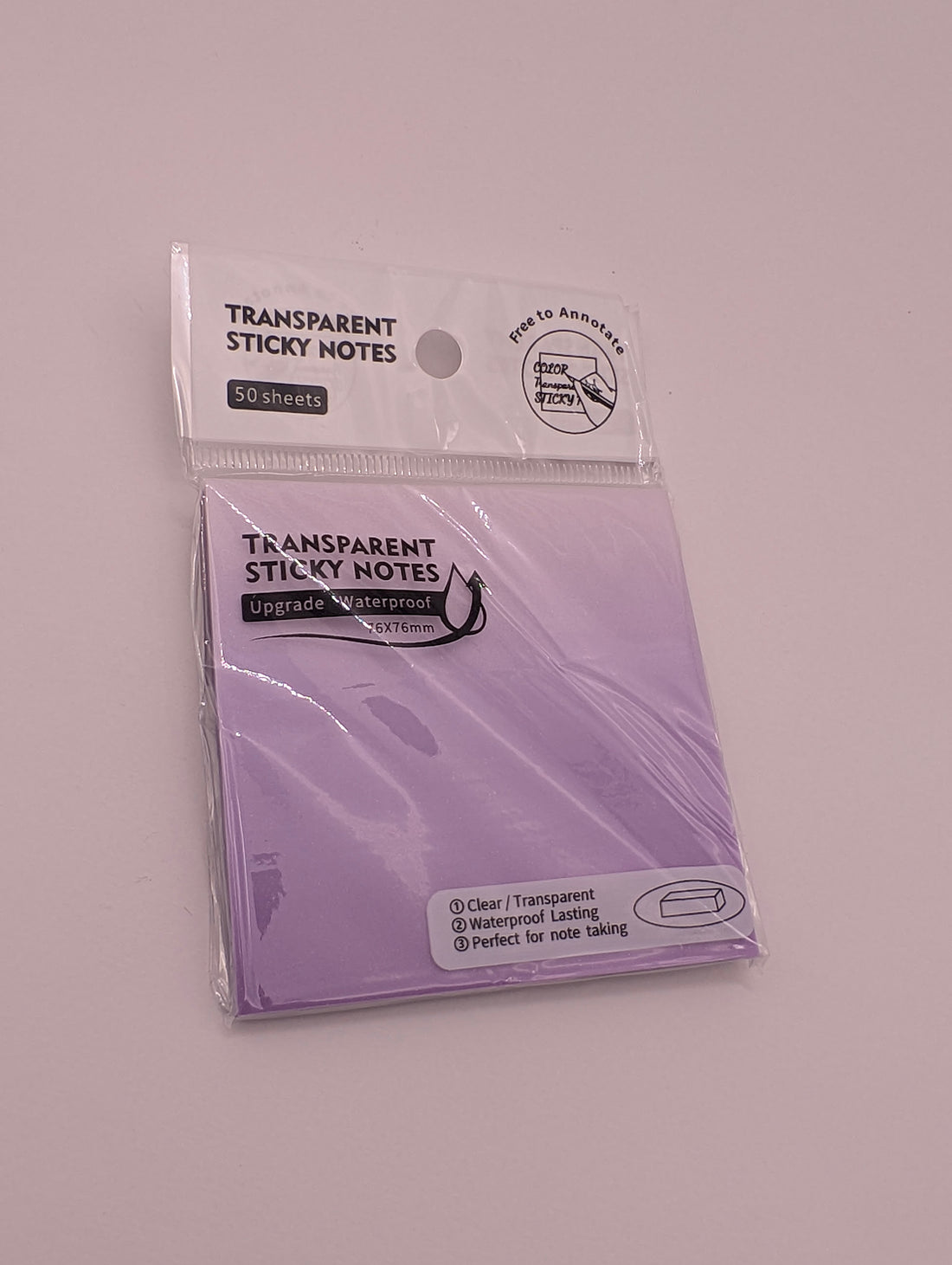 YALONG TRANSPARENT STICKY NOTES