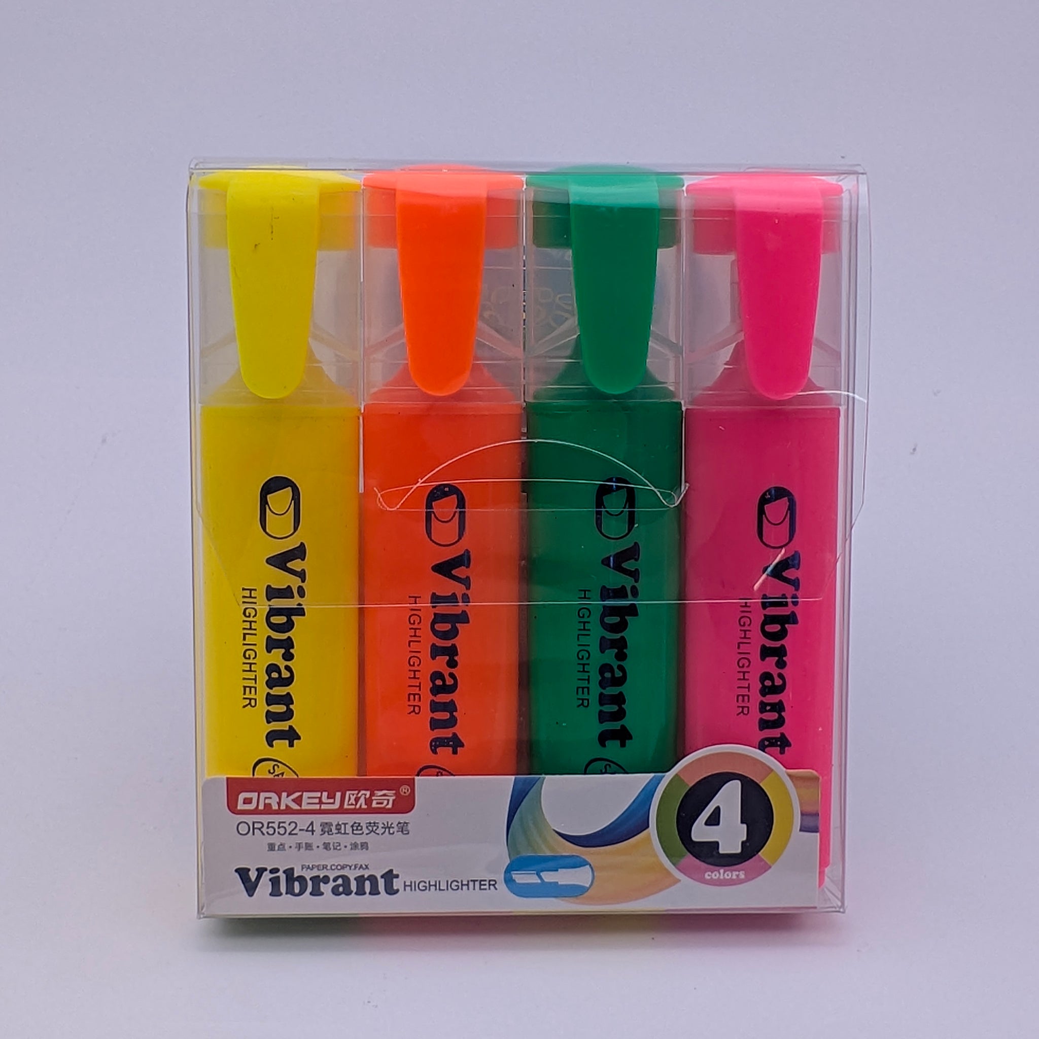 YALONG VIBRANT HIGHLIGHTER 4PCS SET  🖍️✨
