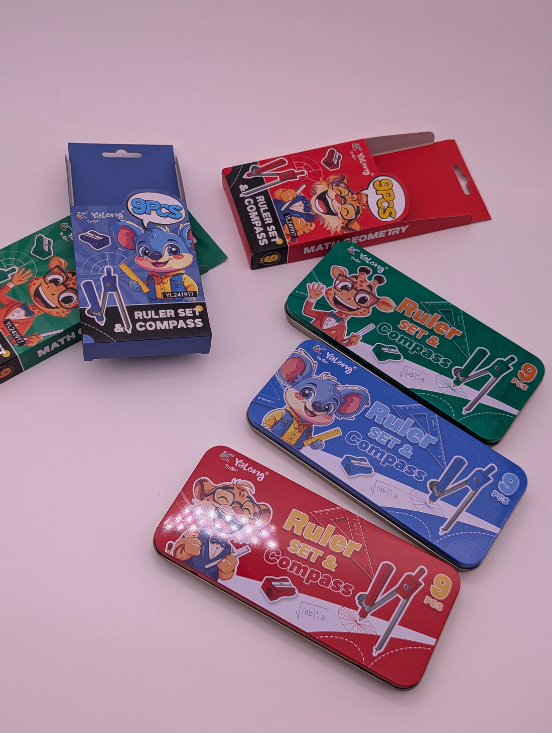YALONG STATIONARY SET 9PCS