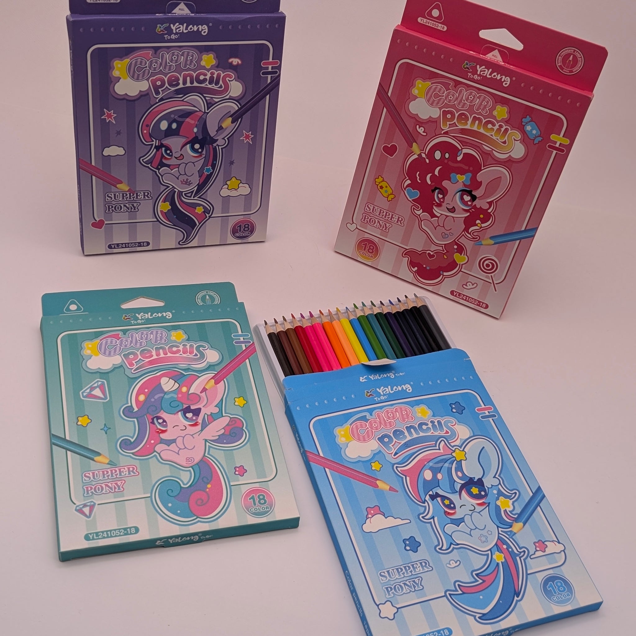 YALONG LITTLE PONY COLOPUR PENCIL 18PCS