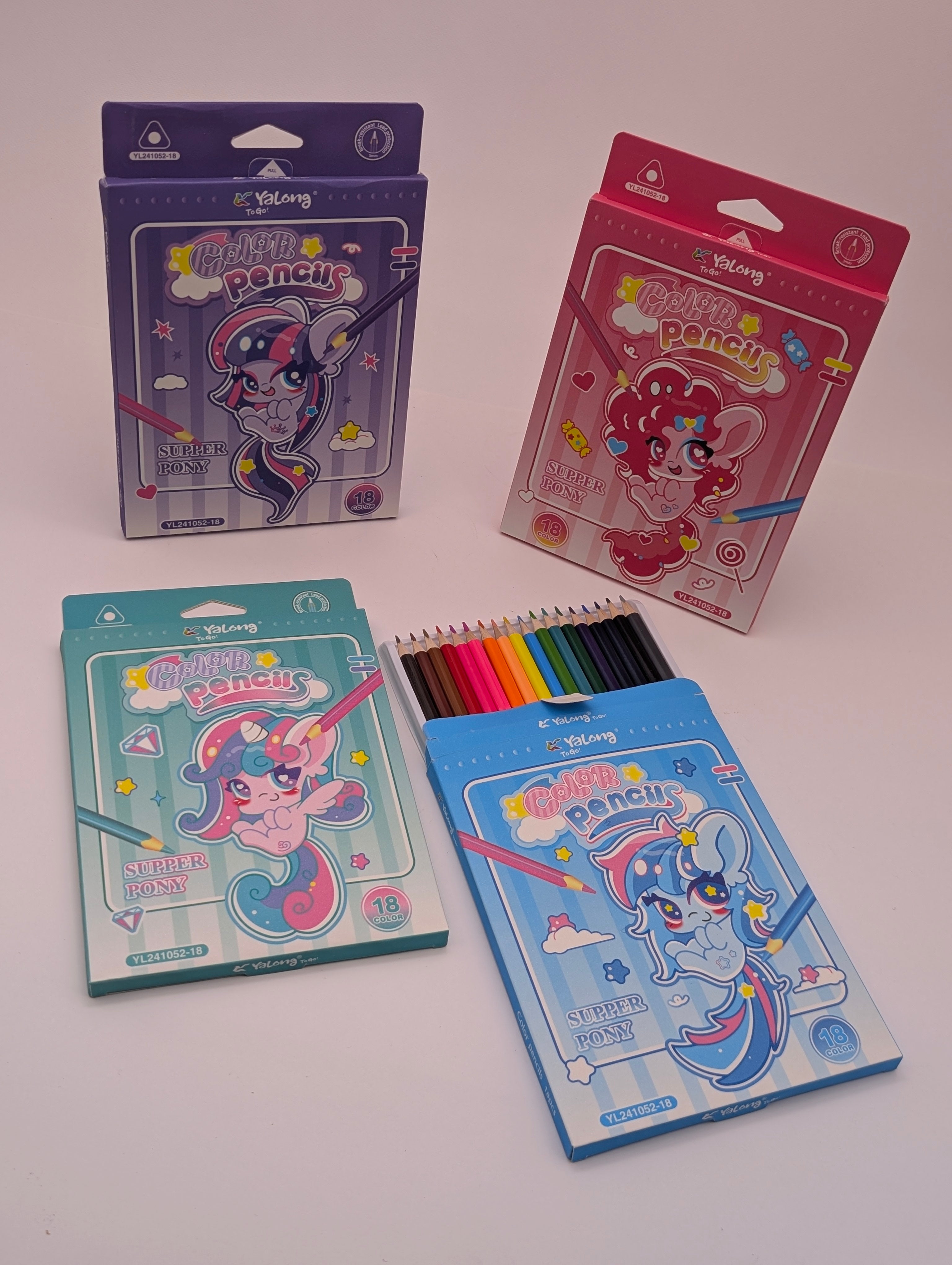 YALONG LITTLE PONY COLOPUR PENCIL 18PCS