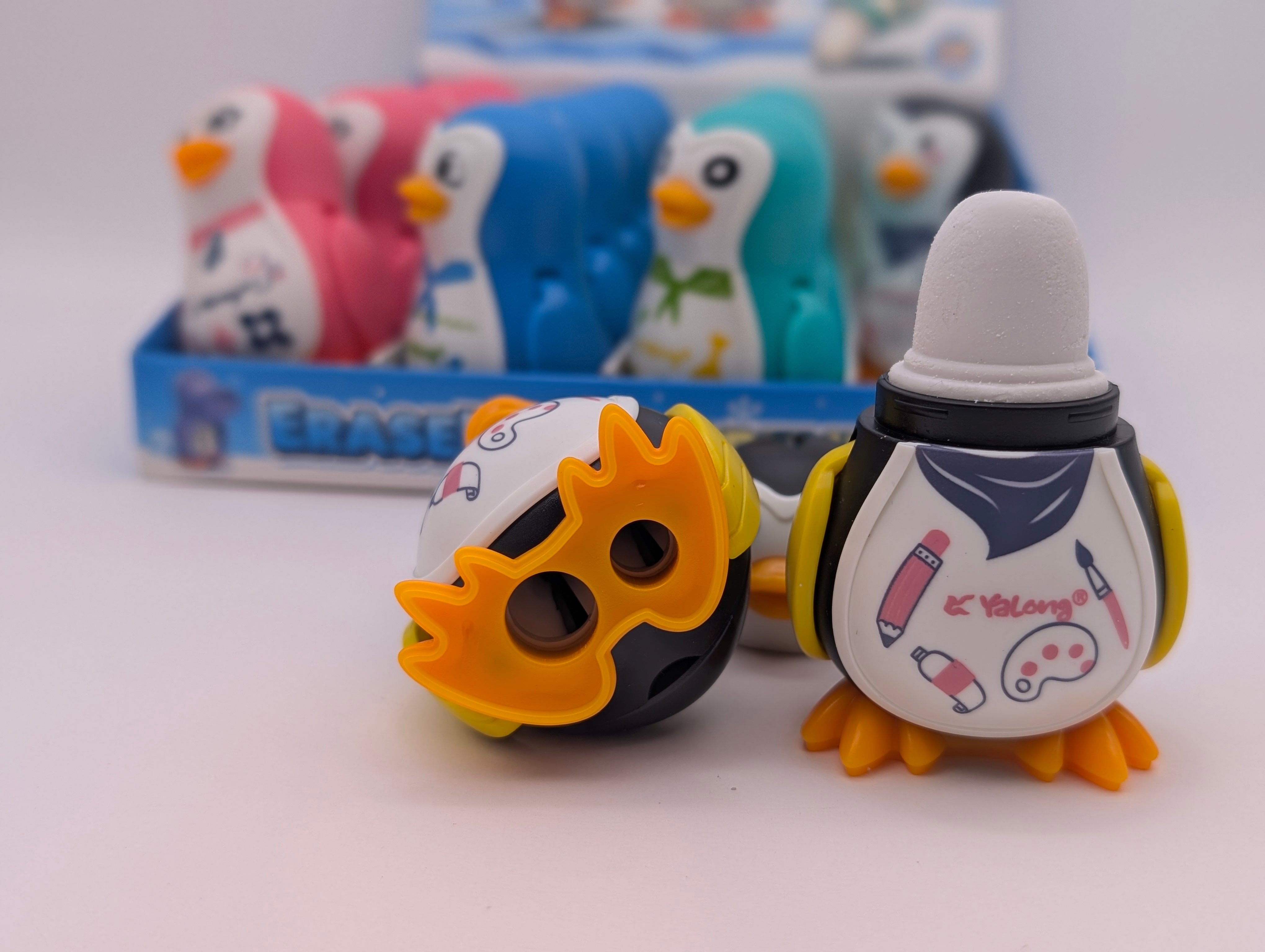 YALONG PENGUIN 2in1 SHARPENER & ERASER