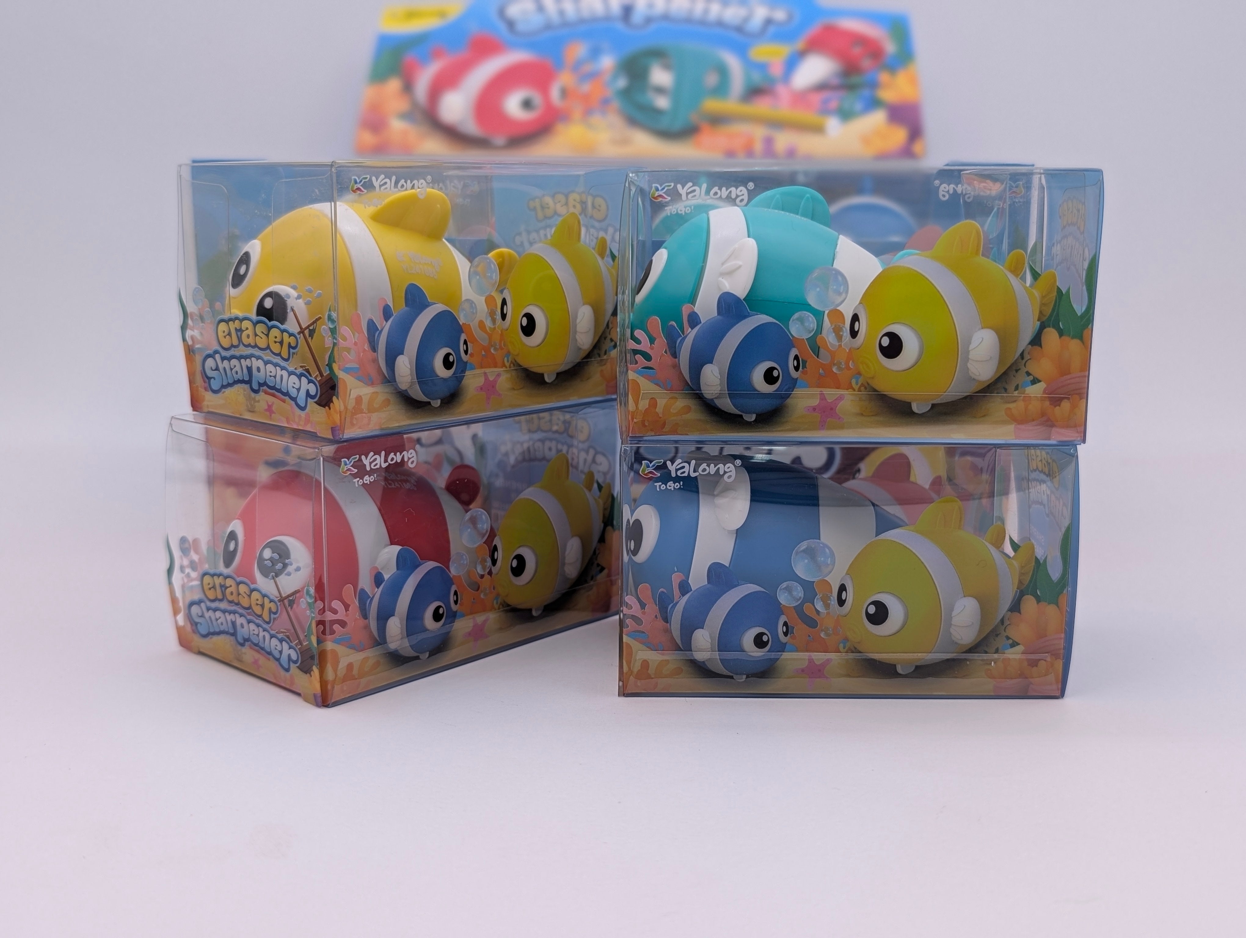 YALONG FISH SHAPE 2in1 SHARPENER & EASER