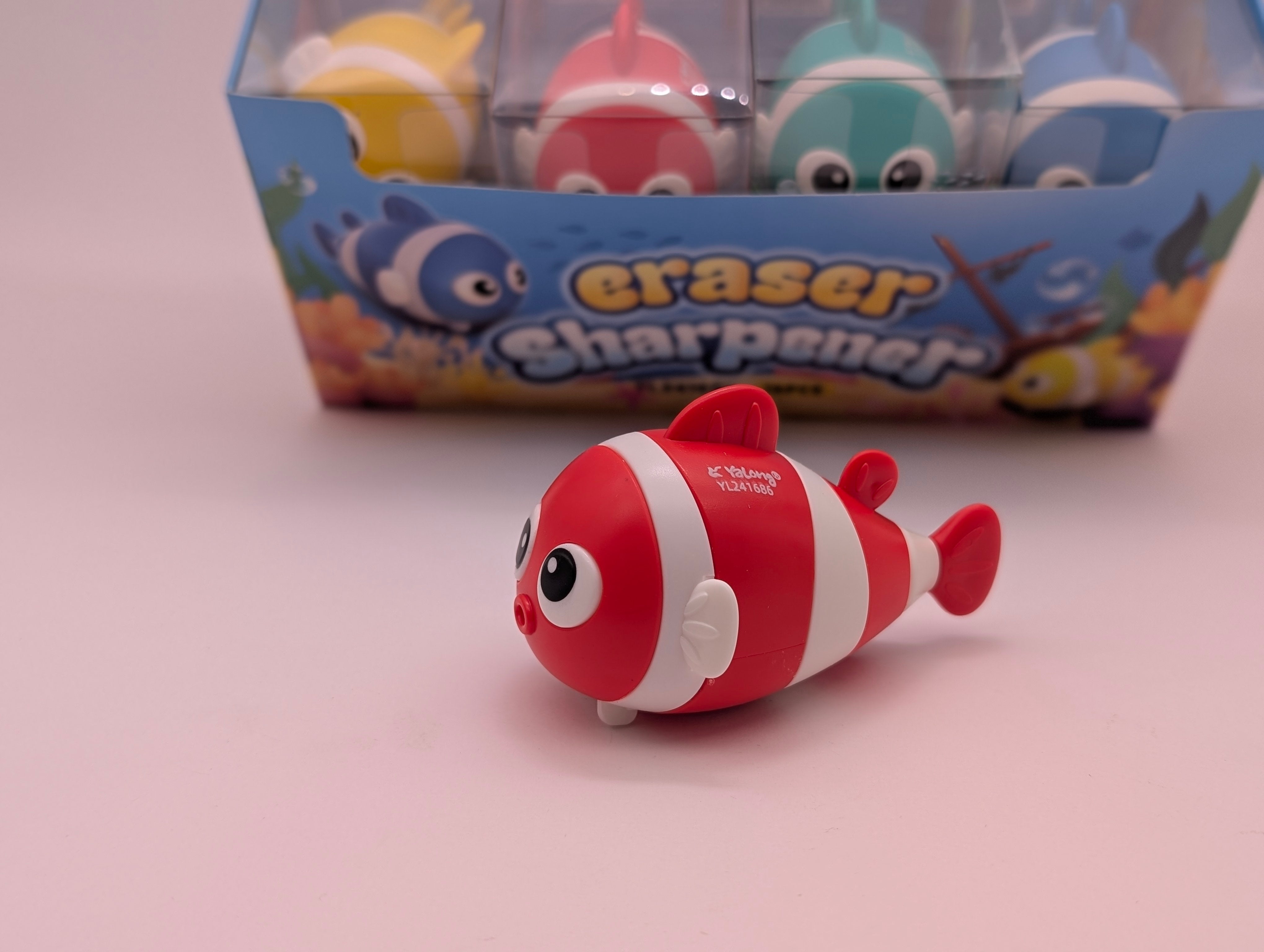 YALONG FISH SHAPE 2in1 SHARPENER & EASER