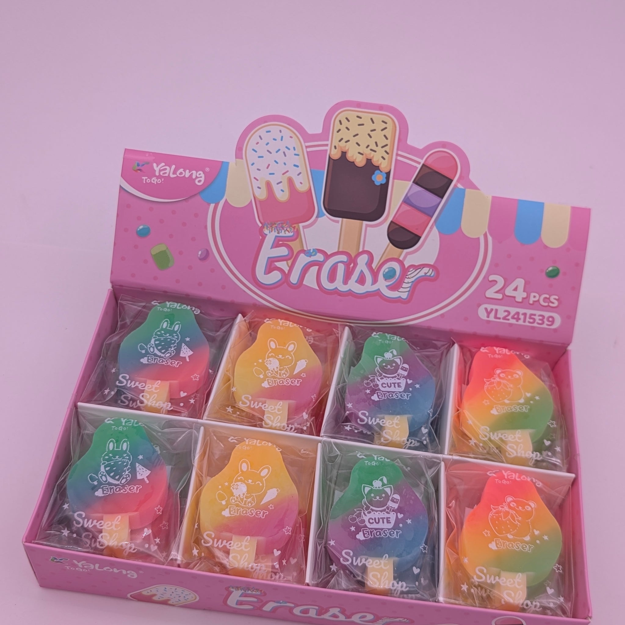 YALONG MULTICOLOUR ICE-CREAM SHAPPE ERASER