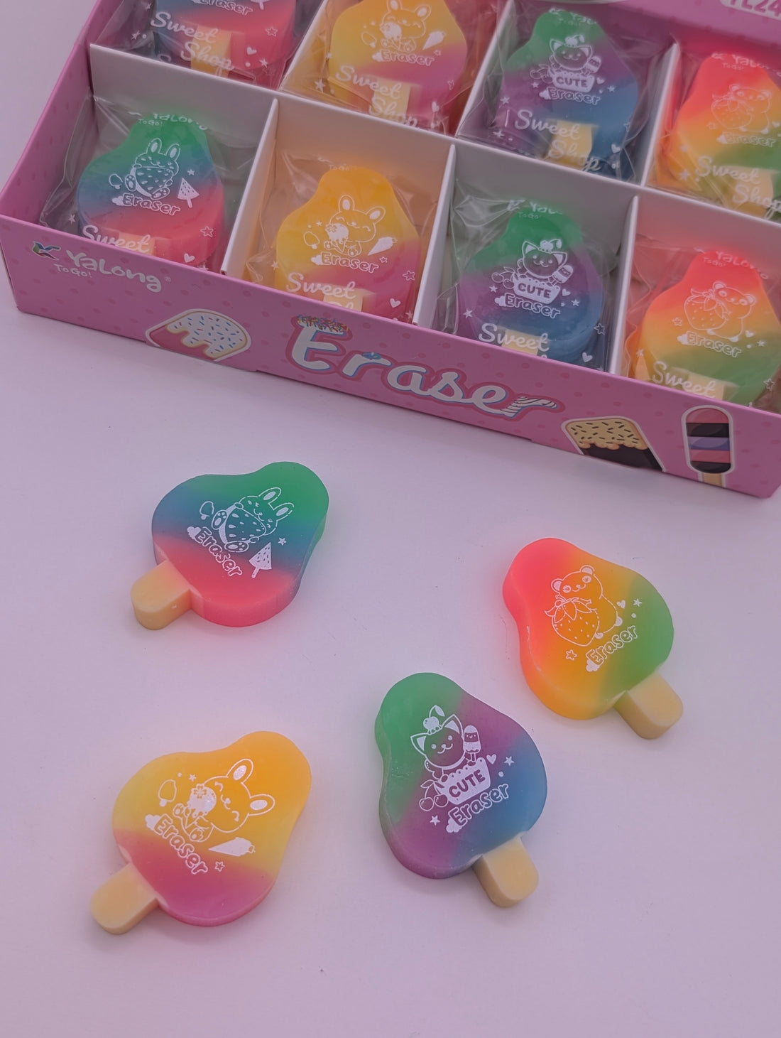 YALONG MULTICOLOUR ICE-CREAM SHAPPE ERASER