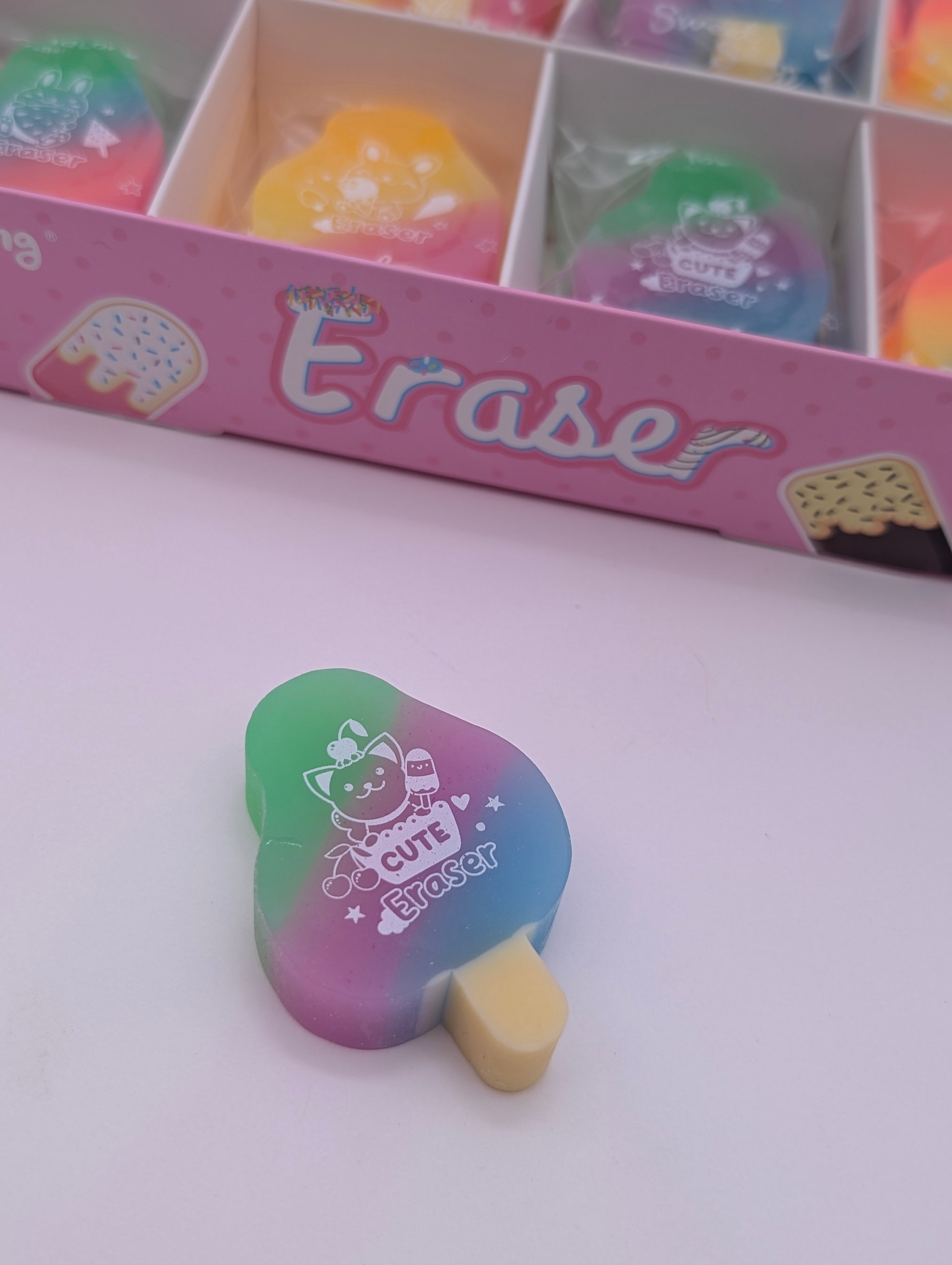 YALONG MULTICOLOUR ICE-CREAM SHAPPE ERASER