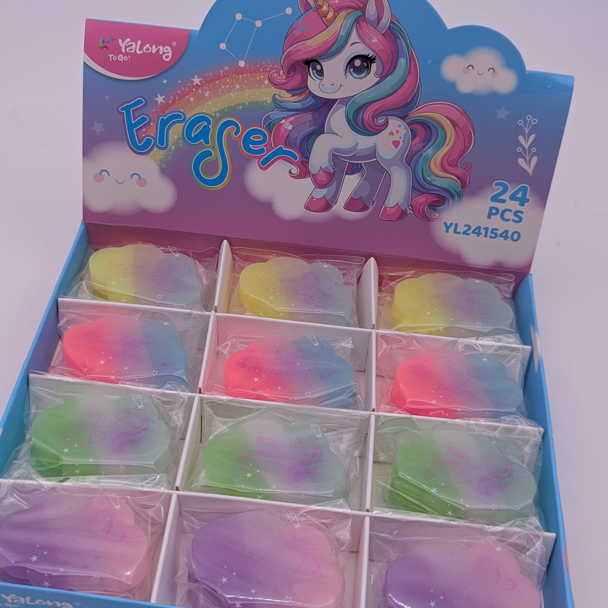 YALONG MULTICOLOUR CLOUD SHAPE ERASER