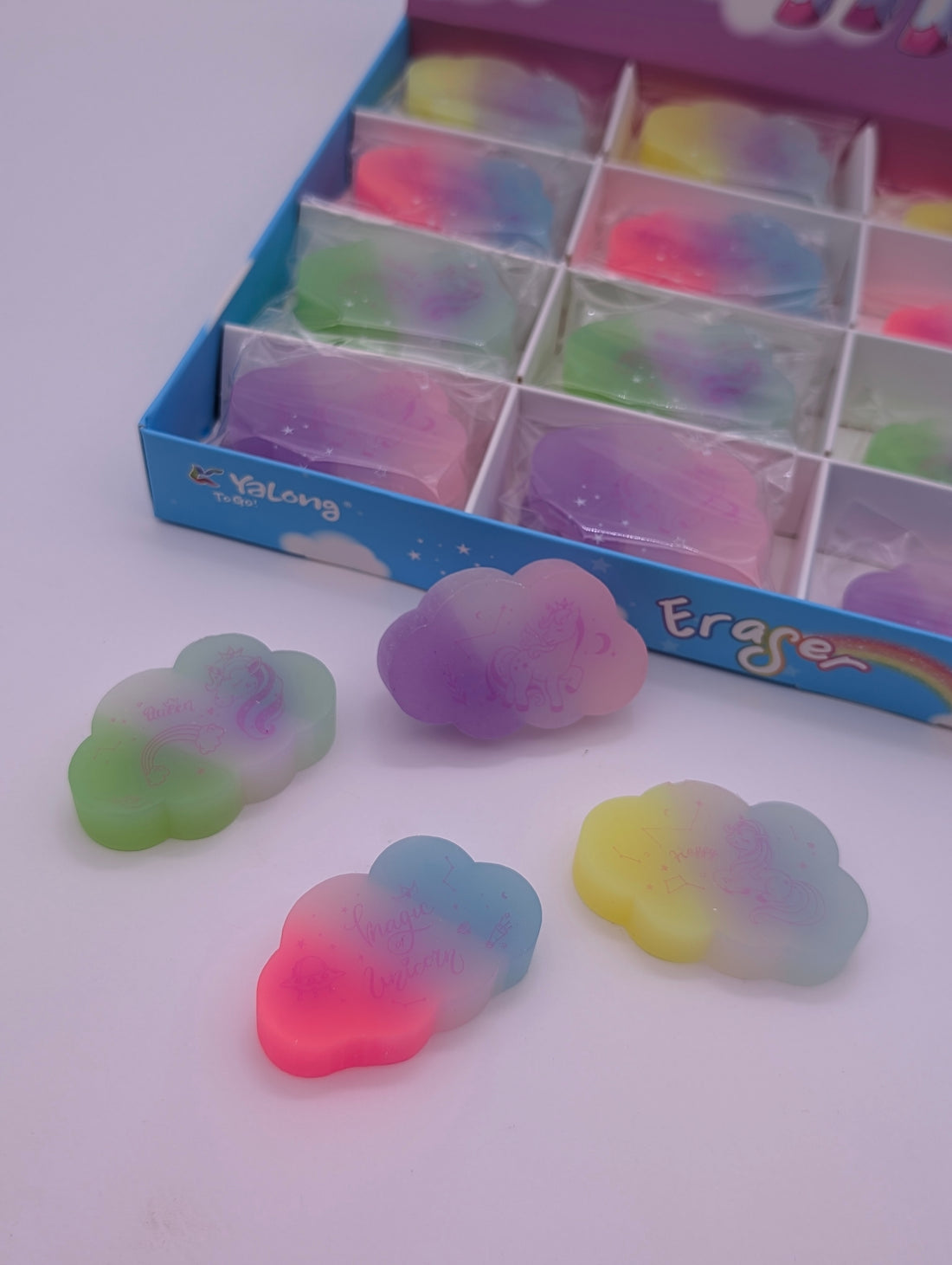 YALONG MULTICOLOUR CLOUD SHAPE ERASER