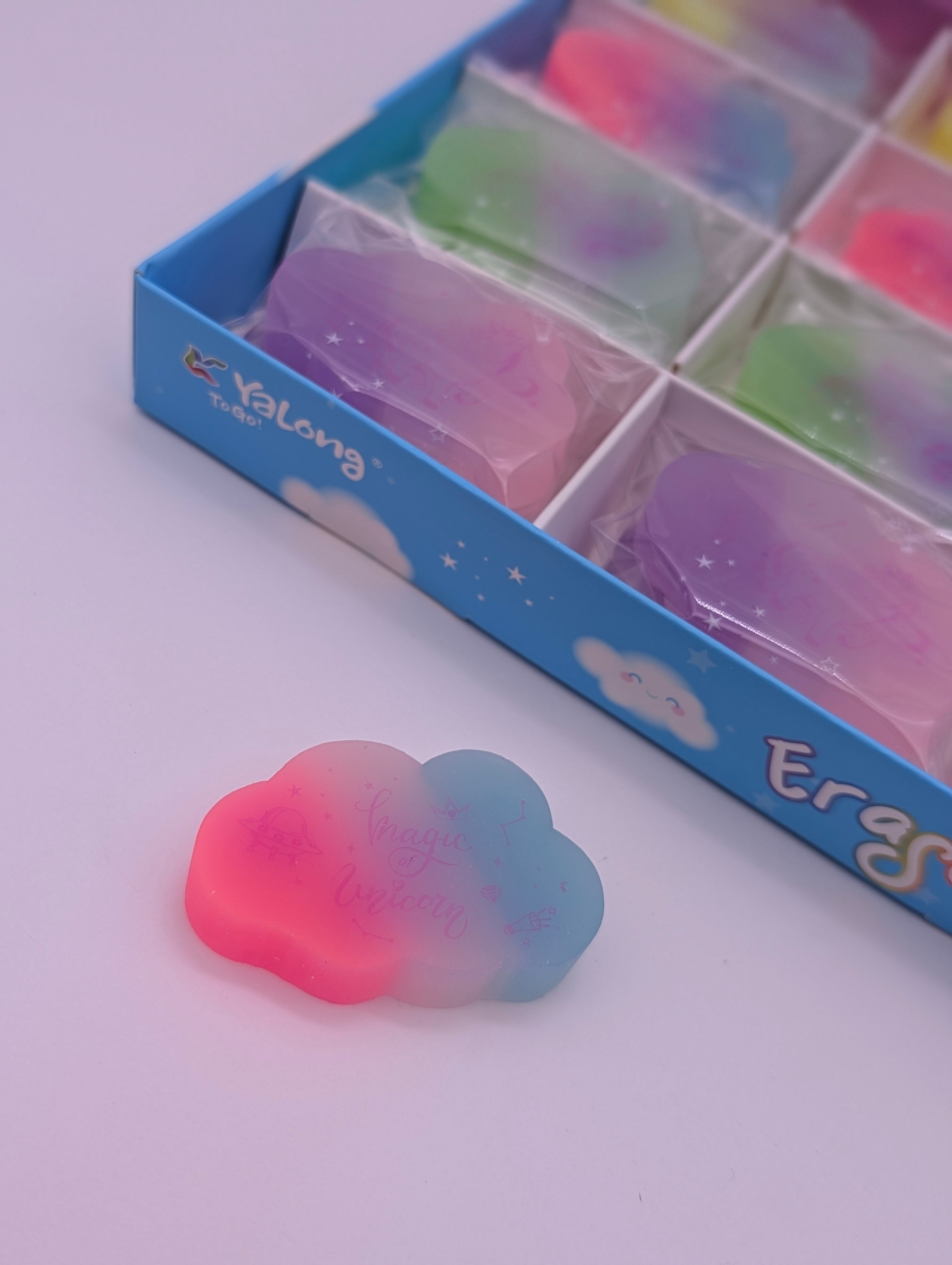 YALONG MULTICOLOUR CLOUD SHAPE ERASER