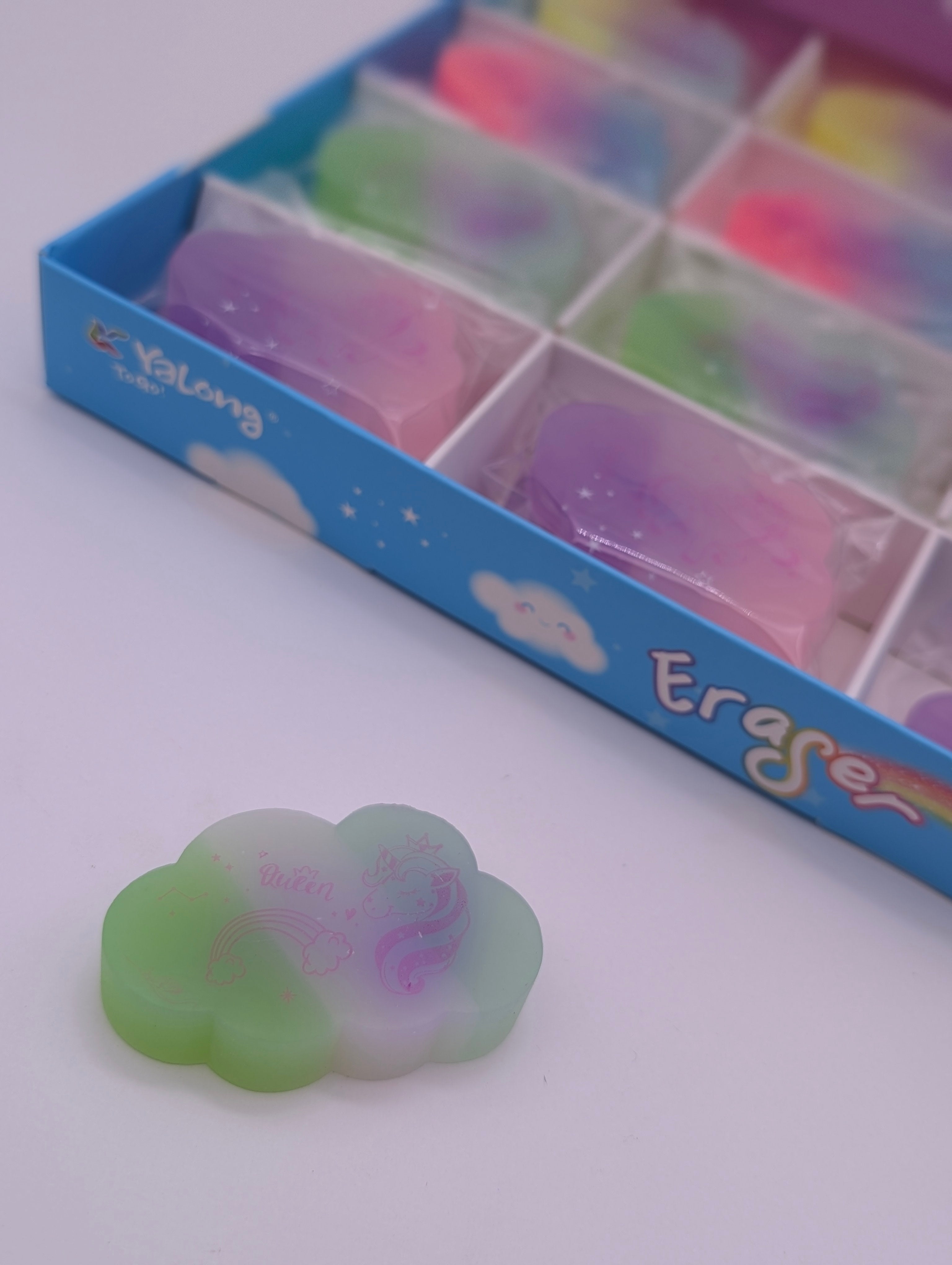YALONG MULTICOLOUR CLOUD SHAPE ERASER